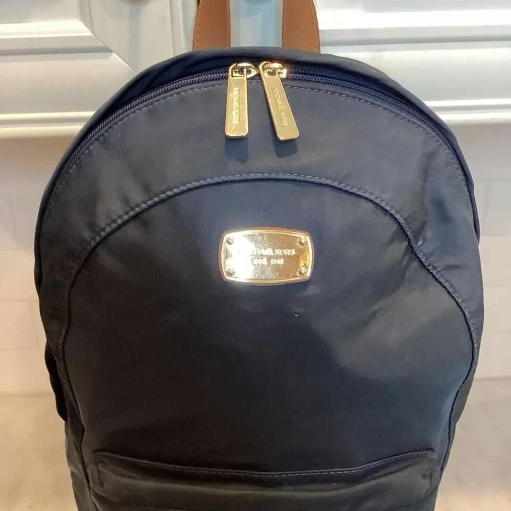 Michael Kors Backpack Bag Handbag Jet Set Nylon Back Pack Black Travel Bag